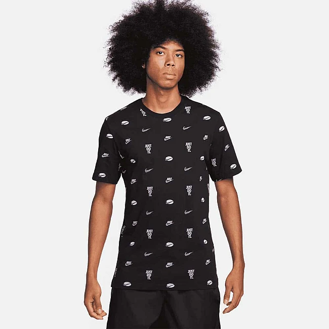 МЪЖКА ТЕНИСКА NIKE NSW TEE M90 12MO AOP ЧЕРНА