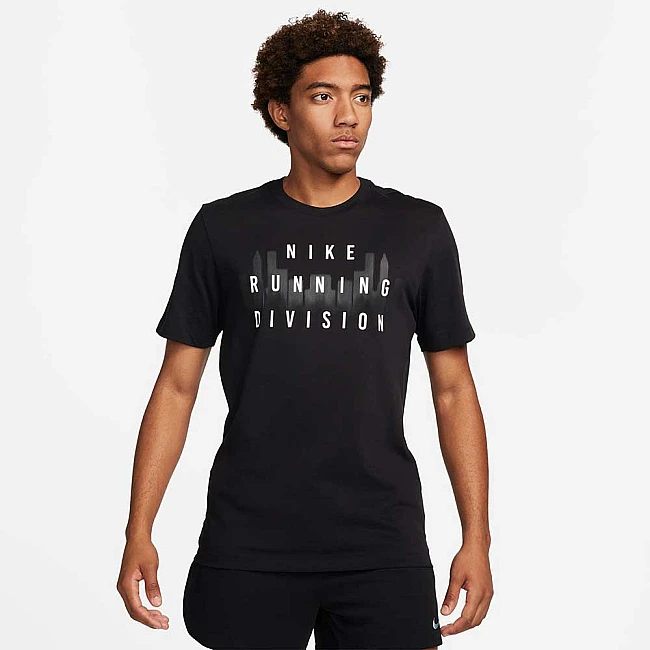 МЪЖКА ТЕНИСКА NIKE DF TEE RUN DIV SP24 ЧЕРНА
