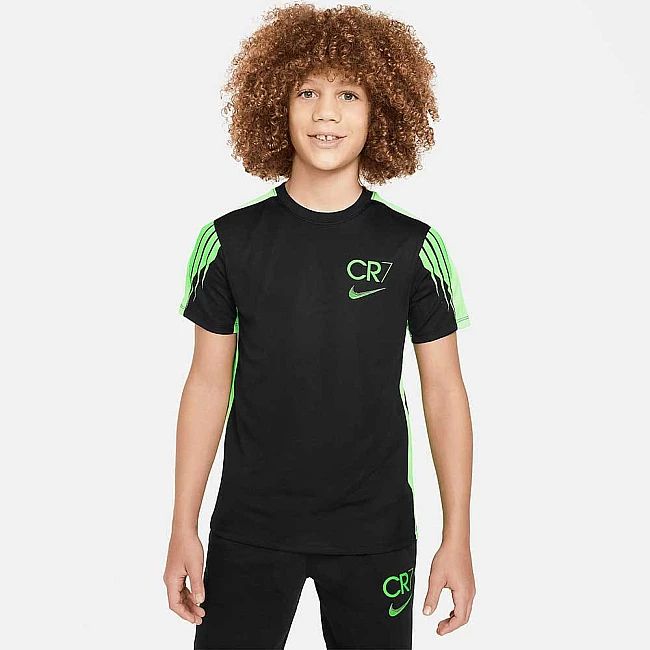 ДЕТСКА ТЕНИСКА ЗА МОМЧЕ NIKE CR7 K DF ACD23 TOP SS ЧЕРНА
