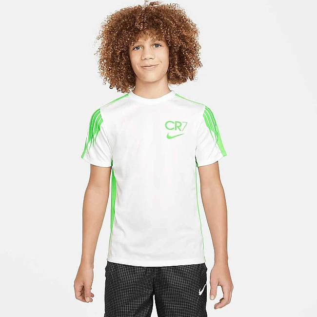 ДЕТСКА ТЕНИСКА ЗА МОМЧЕ NIKE CR7 K DF ACD23 TOP SS БЯЛА