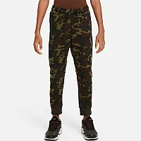 ДЕТСКО ДОЛНИЩЕ ЗА МОМЧЕ NIKE NSW TCH FLC CAMO BOTTOM ЧЕРНО/ТЪМНОЗЕЛЕНО
