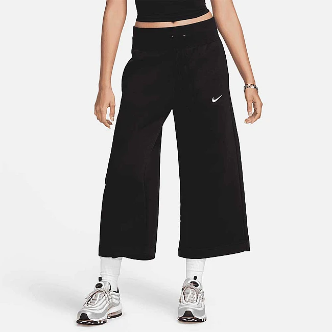 ДАМСКО ДОЛНИЩЕ NIKE NSW PHNX FLC HR CROP SWTP ЧЕРНО