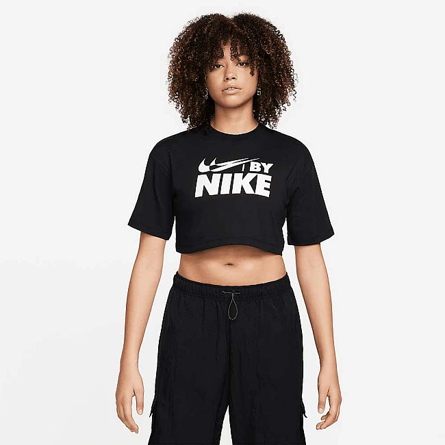 ДАМСКА ТЕНИСКА NIKE NSW CROP TEE GLS ЧЕРНА