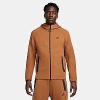 МЪЖКО ГОРНИЩЕ NIKE TCH FLC FZ WR HOODIE КАФЯВО