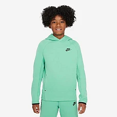 ДЕТСКИ СУИТШЪРТ ЗА МОМЧЕ NIKE NSW TECH FLC PO HOODIE СВЕТЛОЗЕЛЕН