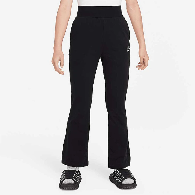 ДЕТСКО ДОЛНИЩЕ ЗА МОМИЧЕ NIKE NSW FLARE PANT JSY LBR ЧЕРНО