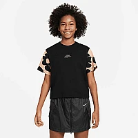 ДЕТСКА ТЕНИСКА ЗА МОМИЧЕ NIKE NSW TEE BOXY FLORAL ЧЕРНА
