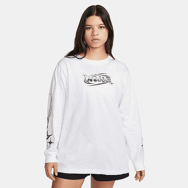 ДАМСКА БЛУЗА NIKE NSW TEE DANCE LS BF БЯЛА