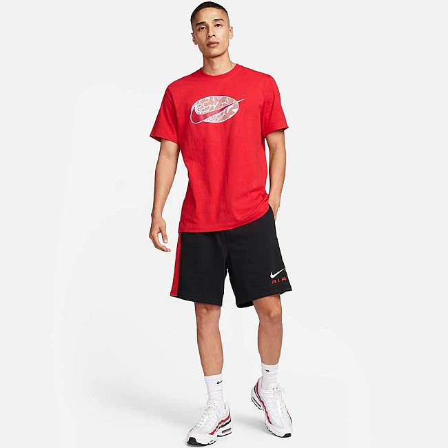 МЪЖКА ТЕНИСКА NIKE NSW TEE 12MO SWOOSH SP24 ЧЕРВЕНА