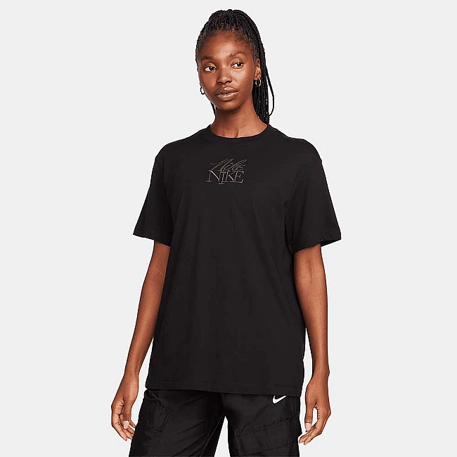 ДАМСКА ТЕНИСКА NIKE NSW TEE MONOGRAM SS BF ЧЕРНА