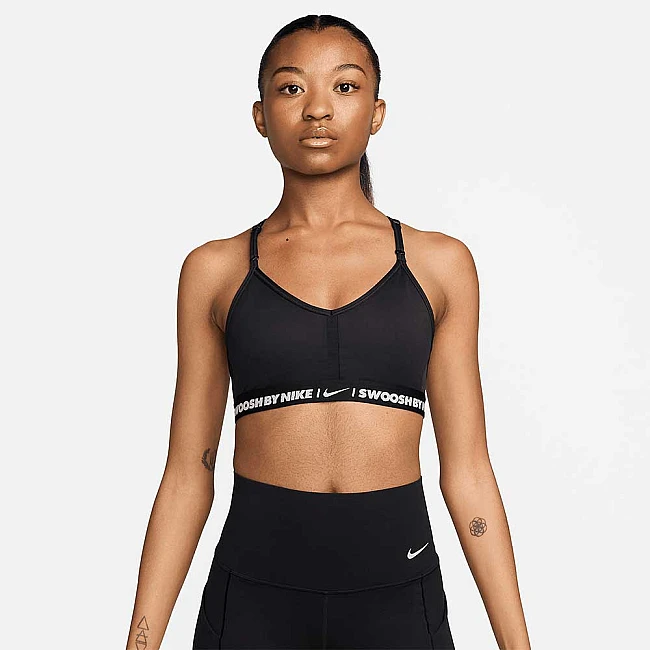 ДАМСКИ СПОРТЕН СУТИЕН NIKE DF INDY BRA GLS ЧЕРЕН