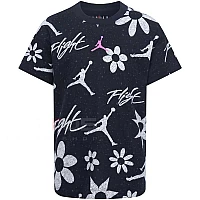 ДЕТСКА ТЕНИСКА ЗА МОМИЧЕ NIKE JORDAN ESSENTAILS AOP SS TEE ЧЕРНА