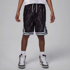 ДЕТСКИ КЪСИ ПАНТАЛОНИ ЗА МОМЧЕ NIKE JORDAN MJ AOP DIAMOND SHORT ЧЕРНИ