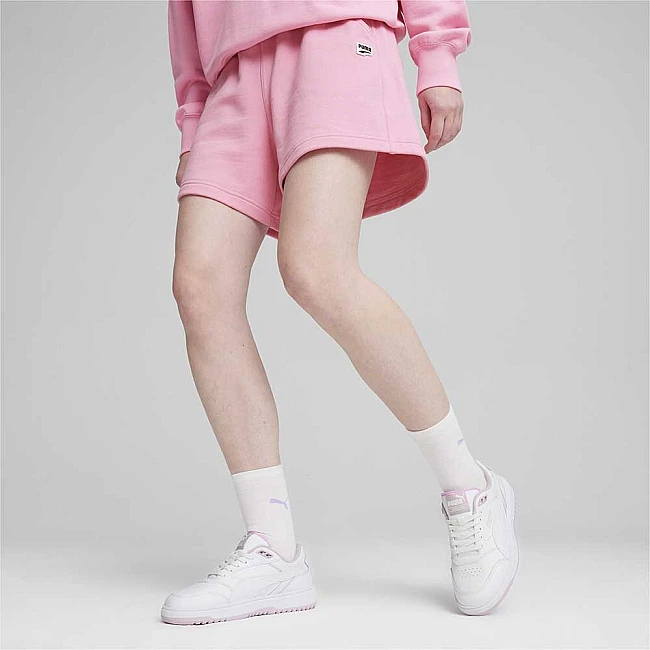 ДАМСКИ КЪСИ ПАНТАЛОНИ PUMA 62435530 DOWNTOWN HIGH WAIST SHORTS TR РОЗОВИ