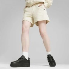 ДАМСКИ КЪСИ ПАНТАЛОНИ PUMA 62435599 DOWNTOWN HIGH WAIST SHORTS TR БЕЖОВИ