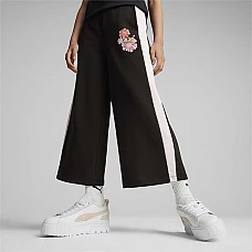 ДЕТСКО ДОЛНИЩЕ ЗА МОМИЧЕ PUMA 62444401 T7 SNFLR 7/8 SWEATPANTS TR G ЧЕРНО