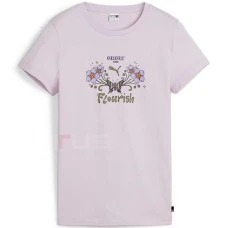 ДАМСКА ТЕНИСКА PUMA 62540760 GRAPHICS GROW & FLOURISH TEE БЛЕДОРОЗОВА