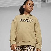 ДЕТСКИ СУИТШЪРТ ЗА МОМИЧЕ PUMA 67941883 ESS+ ANIMAL HOODIE TR G БЕЖОВ