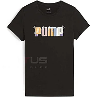 ДАМСКА ТЕНИСКА PUMA 67991601 ESS+ GRAPHIC TEE ЧЕРНА
