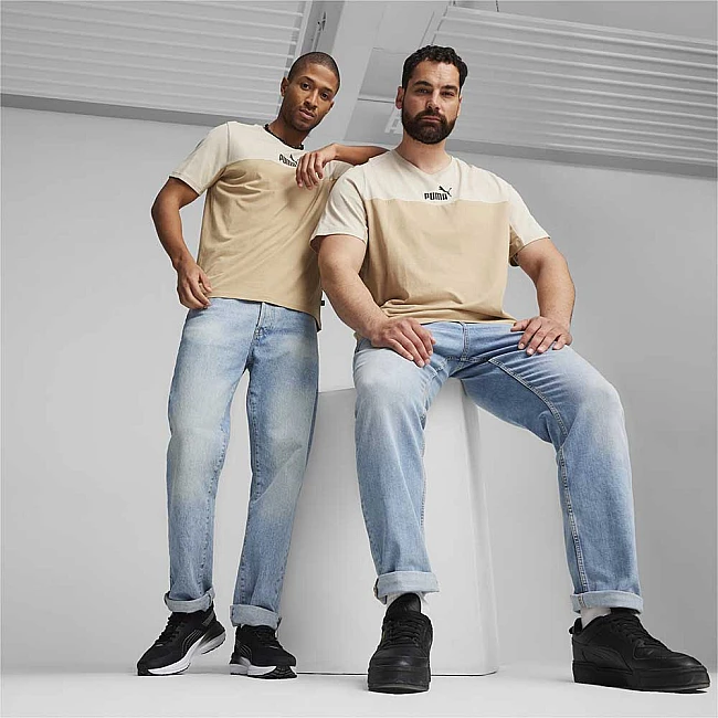 МЪЖКА ТЕНИСКА PUMA 84742683 ESS+ BLOCK TEE БЕЖОВА