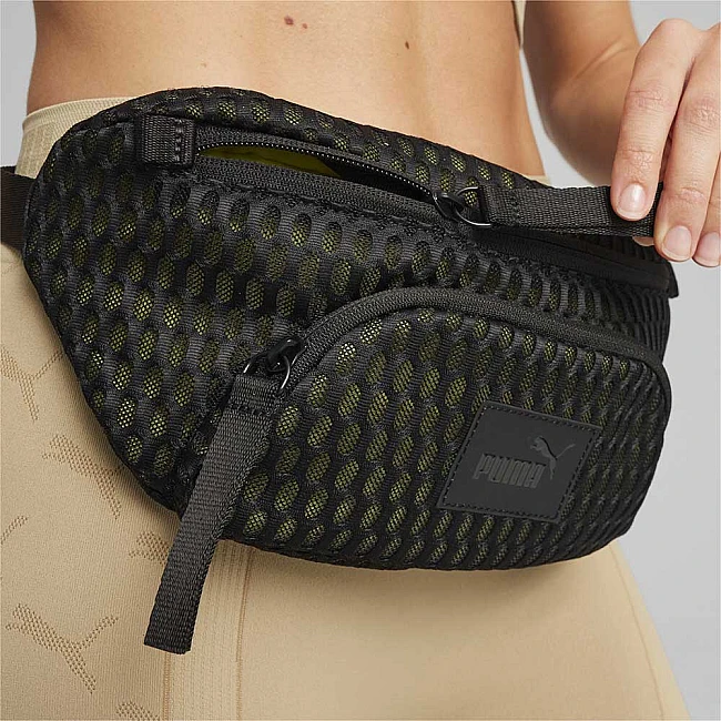 ДАМСКА ЧАНТИЧКА ЗА КРЪСТА PUMA 09028901 MESH WAIST BAG ЧЕРНА