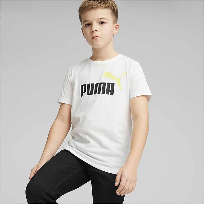 ДЕТСКА ТЕНИСКА ЗА МОМЧЕ PUMA 58698532 ESS+ 2 COL LOGO TEE B БЯЛА