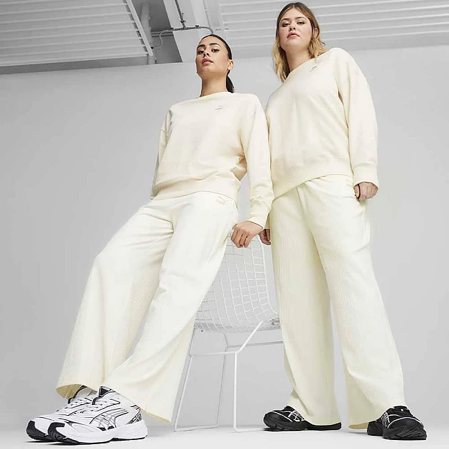 ДАМСКО ДОЛНИЩЕ PUMA 62426866 CLASSICS RIBBED RELAXED PANTS БЕЖОВО