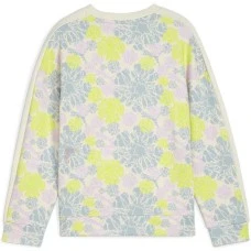 ДЕТСКА БЛУЗА ЗА МОМИЧЕ PUMA 62444587 T7 SNFLR AOP CREW TR G ТЮРКОАЗЕНА