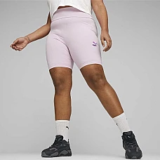 ДАМСКИ КЪС КЛИН PUMA 62497460 CLASSICS BRAND LOVE GRAPHIC SHORT TIGHTS 7IN БЛЕДОРОЗОВ