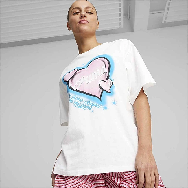 ДАМСКА ТЕНИСКА PUMA 62516101 GAME LOVE SS TEE 1 БЯЛА