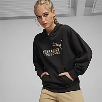 ДАМСКИ СУИТШЪРТ PUMA 67792701 ESS+ ANIMAL HOODIE TR ЧЕРЕН