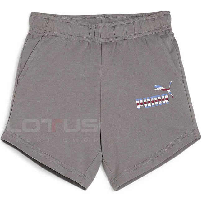 ДЕТСКИ КЪСИ ПАНТАЛОНИ ЗА МОМИЧЕ PUMA 67927855 ESS+ SUMMER CAMP SHORTS TR СИВИ