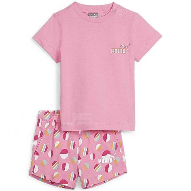 БЕБЕШКИ СПОРТЕН ЕКИП ЗА МОМИЧЕ PUMA 67928128 ESS+ SUMMER CAMP INFANTS SET JS РОЗОВ