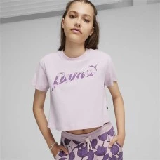 ДЕТСКА ТЕНИСКА ЗА МОМИЧЕ PUMA 68043960 ESS+ BLOSSOM SHORT TEE G РОЗОВА