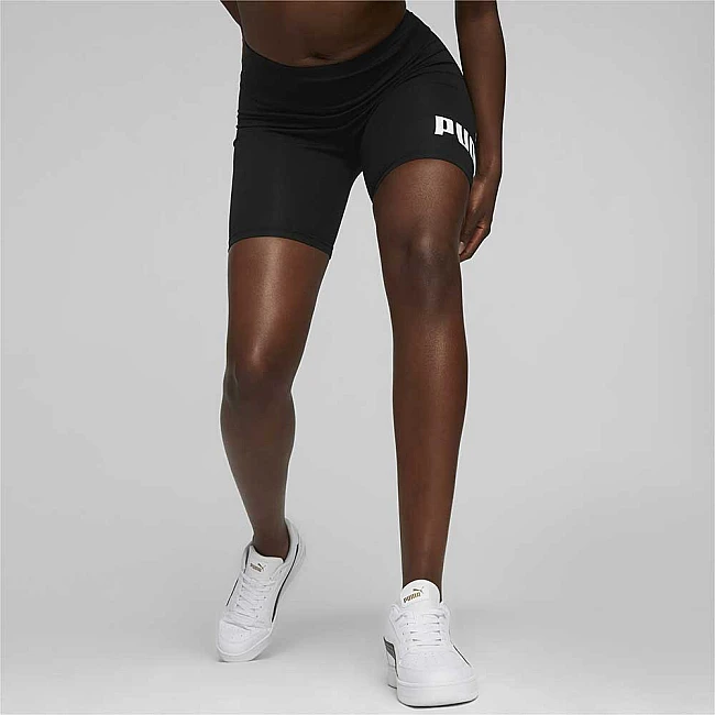 ДАМСКИ КЪС КЛИН PUMA 84834701 ESS 7IN LOGO SHORT LEGGINGS ЧЕРЕН