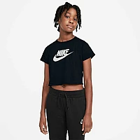 ДЕТСКА ТЕНИСКА ЗА МОМИЧЕ NIKE NSW TEE CROP FUTURA ЧЕРНА