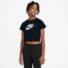 ДЕТСКА ТЕНИСКА ЗА МОМИЧЕ NIKE NSW TEE CROP FUTURA ЧЕРНА