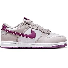 ДЕТСКИ ОБУВКИ ЗА МОМИЧЕ NIKE DUNK LOW (GS) БЕЛИ/ЛИЛАВИ
