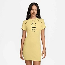 ДАМСКА РОКЛЯ NIKE NSW DRESS SS FEMME SW ЖЪЛТА