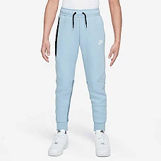 ДЕТСКО ДОЛНИЩЕ ЗА МОМЧЕ NIKE NSW TECH FLC PANT СВЕТЛОСИНЬО/СИВО
