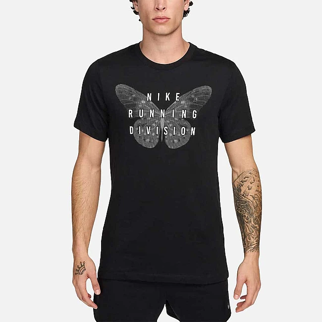 МЪЖКА ТЕНИСКА NIKE DF TEE RUN DIVISION ЧЕРНА