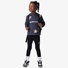 БЕБЕШКИ СПОРТЕН ЕКИП ЗА МОМИЧЕ NIKE G DELORIS JORDAN FLOWER PO S ТЪМНОСИВ/ЧЕРЕН