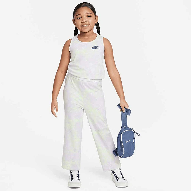 ДЕТСКИ ГАЩЕРИЗОН ЗА МОМИЧЕ NIKE G PRINTED CLUB WIDE LEG JUMP БЛЕДОЛИЛАВ