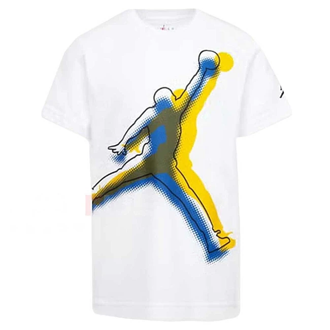 ДЕТСКА ТЕНИСКА ЗА МОМЧЕ NIKE B JUMPMAN HBR HAZE OUT S/S БЯЛА