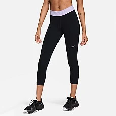 ДАМСКИ КЛИН NIKE PRO 365 TIGHT CROP ЧЕРЕН/ЛИЛАВ