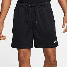 МЪЖКИ КЪСИ ПАНТАЛОНИ NIKE CLUB FLOW MESH SHORT ЧЕРНИ