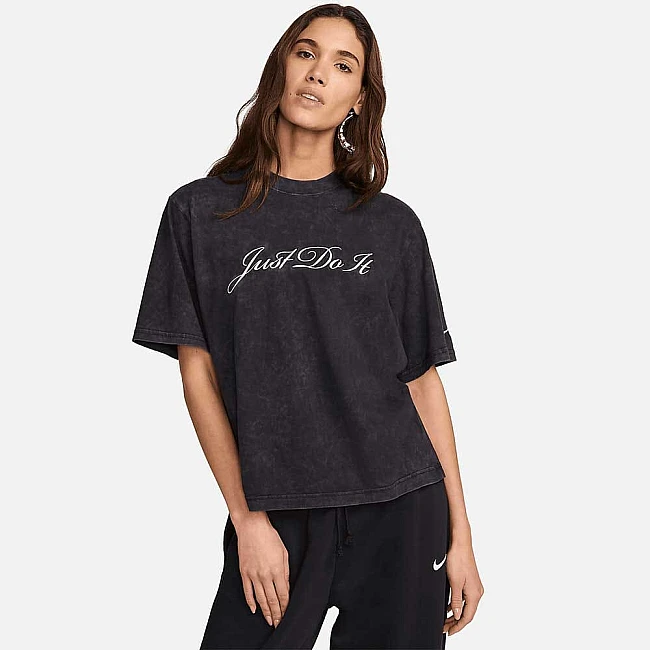 ДАМСКА ТЕНИСКА NIKE NSW TEE BOXY WASH ЧЕРНА