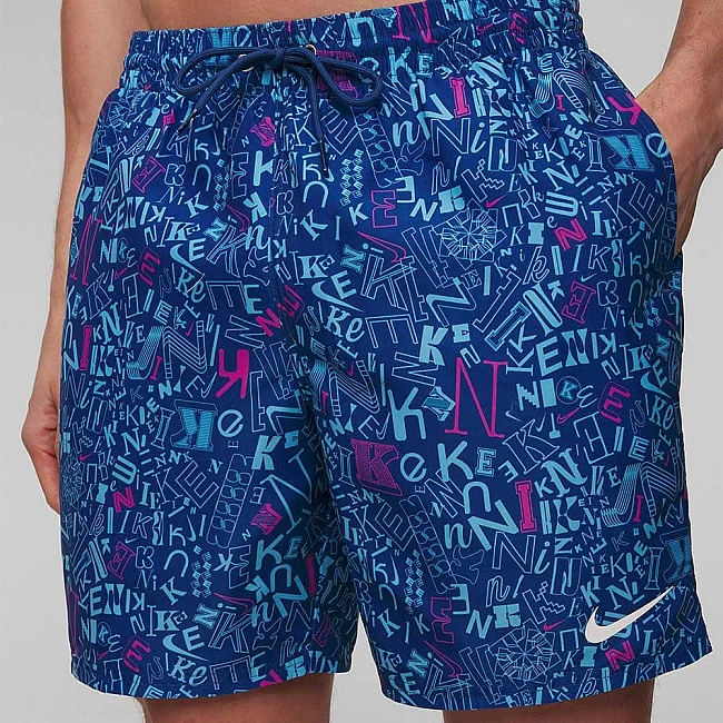 МЪЖКИ ПЛУВНИ ШОРТИ NIKE NESSE551-417 BLENDER 7IN VOLLEY SHORT СИНИ