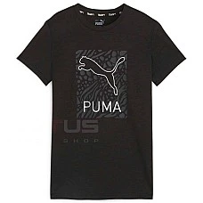 ДАМСКА ТЕНИСКА PUMA 52511451 WOMEN’S GRAPHIC SCRIPT TEE ЧЕРНА/СИВА