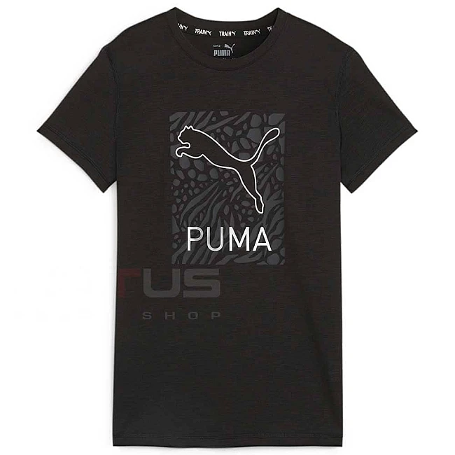ДАМСКА ТЕНИСКА PUMA 52511451 WOMEN’S GRAPHIC SCRIPT TEE ЧЕРНА/СИВА